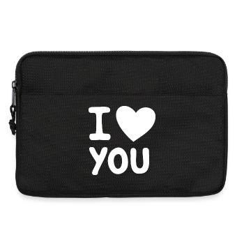 I Love You, White - Laptop bag 13" - black - Front