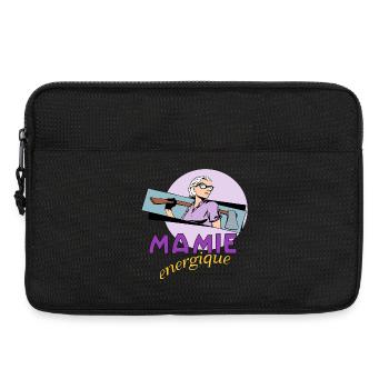 Energiegeladene Oma - Laptoptasche 13" - Schwarz - Vorne