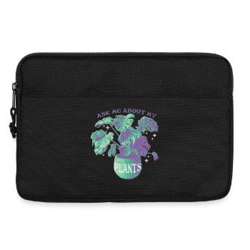 Ask Me About My Plants - Laptoptasche 13" - Schwarz - Vorne