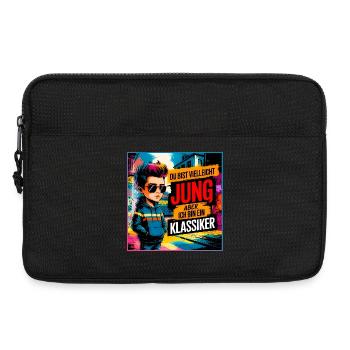 You may be young, but I'm a classic - Laptop bag 13" - black - Front