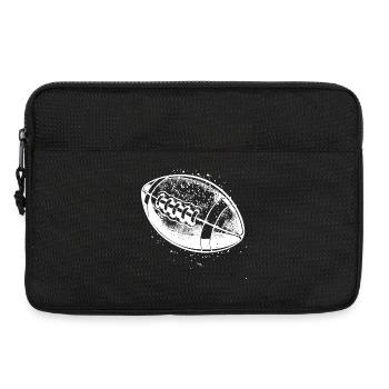 Ballon de football américain - Sacoche pour ordinateur portable 13 pouces - noir - Devant