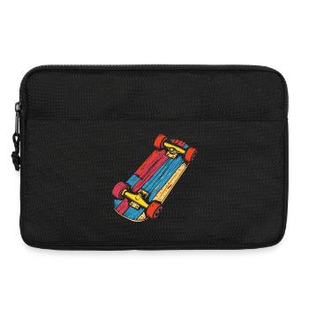 Skateboard Graphic Vintage Look - Laptop bag 13" - black - Front
