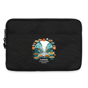 Street Food Festival - Laptop bag 13" - black - Front
