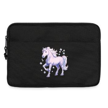 Pferd mit Sternen - Laptoptasche 13" - Schwarz - Vorne