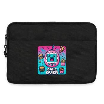 Pixel console, retro and snacks - Laptop bag 13" - black - Front
