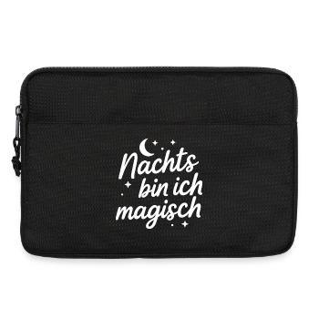 Nachts bin ich magisch - Laptoptasche 13" - Schwarz - Vorne