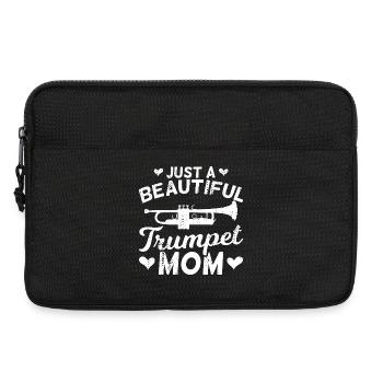 Juste une belle maman trompette - Sacoche pour ordinateur portable 13 pouces - noir - Devant