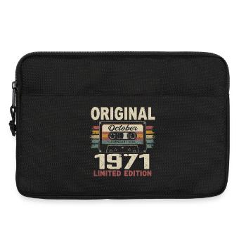 Geboren im Oktober 1971 | Vintage Geschenk Oktober 1971 - Laptoptasche 13" - Schwarz - Vorne