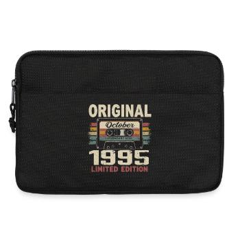 Né en Octobre 1995 | Cadeau Vintage Octobre 1995 - Sacoche pour ordinateur portable 13 pouces - noir - Devant