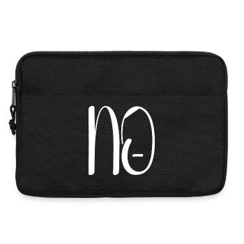 Contre les nazis - Sacoche pour ordinateur portable 13 pouces - noir - Devant