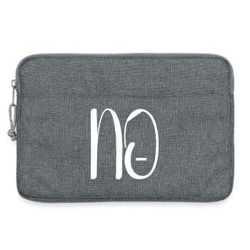 Against Nazis - Laptop bag 13" - heather grey - Front