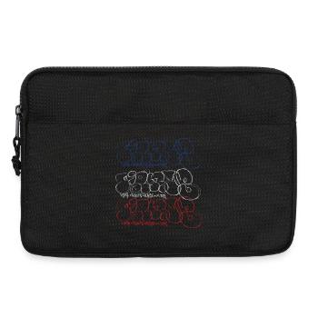 Graffiti Art Collage Print (Parisian Bubble Style - Laptop bag 13" - black - Front