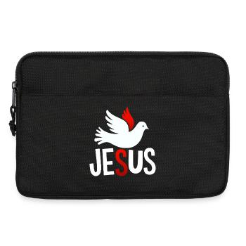 Dove of Peace Jesus - Laptop bag 13" - black - Front