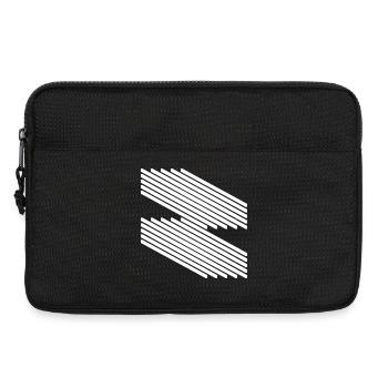 Minimalist Line Pattern Design - Laptop bag 13" - black - Front