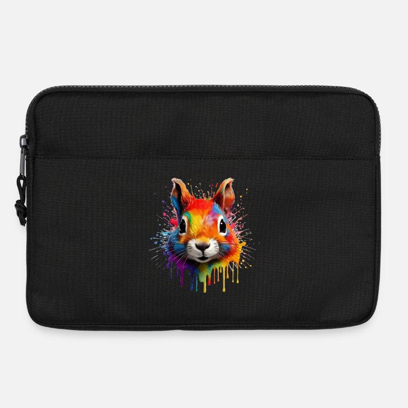 Buntes Eichhörnchen  - Laptoptasche 13" - Schwarz