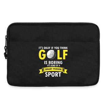 In My Head I'm Playing Golf Funny Retro Joke - Laptoptasche 13" - Schwarz - Vorne