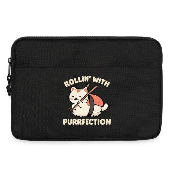 Rouler avec Purrfection - Sacoche pour ordinateur portable 13 pouces - noir - Devant