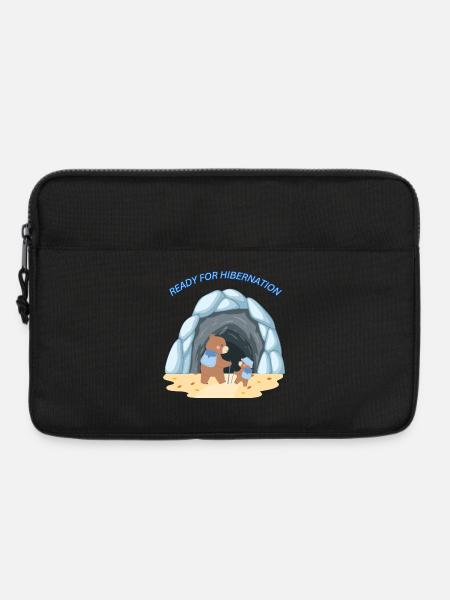Bärenfamilie - Laptoptasche 13" - Schwarz