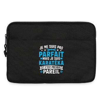 Ich bin Karateka Karate Geschenk - Laptoptasche 13" - Schwarz - Vorne
