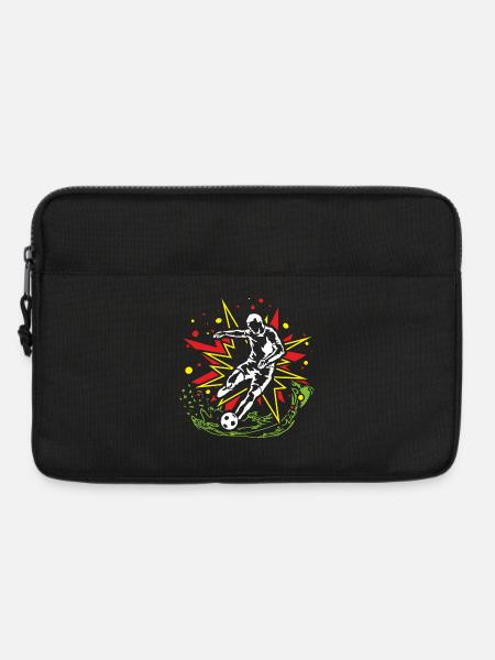 Fußball Energetischer Fußballkick - Laptoptasche 13" - Schwarz