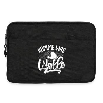 Komme Was Wolle - Laptoptasche 13" - Schwarz - Vorne