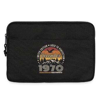 Décembre 1970 Édition Originale Cadeau décembre  - Sacoche pour ordinateur portable 13 pouces - noir - Devant