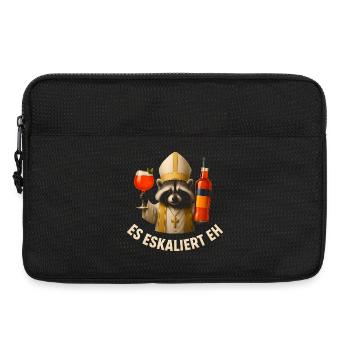 Es Eskaliert Eh Waschbär Spritz Party Geschenkidee - Laptoptasche 13" - Schwarz - Vorne