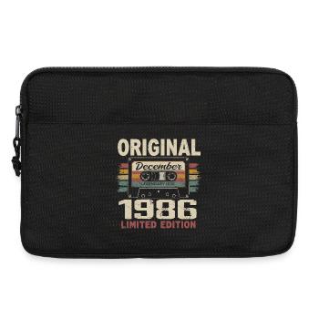 Cadeau D'anniversaire Décembre 1986 - Sacoche pour ordinateur portable 13 pouces - noir - Devant