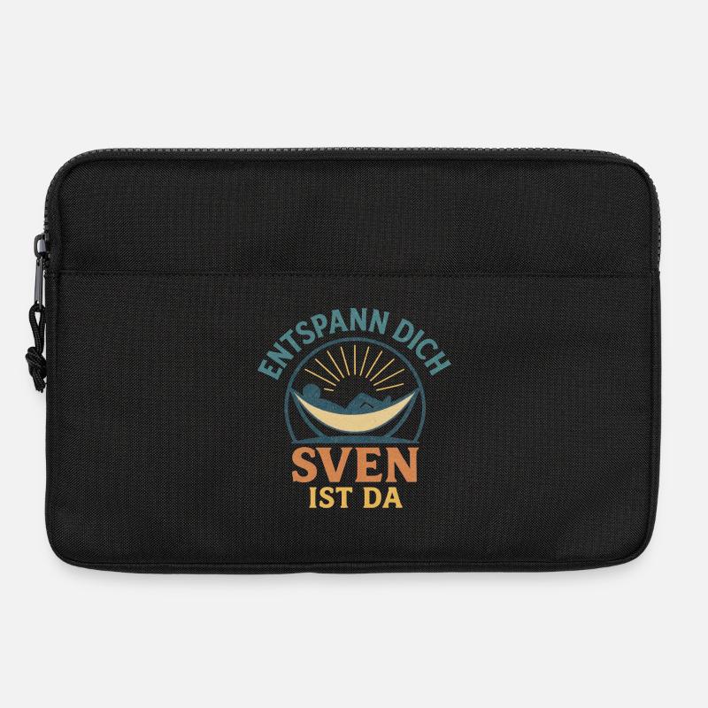 Entspann dich – Sven ist da - Laptoptasche 13" - Schwarz