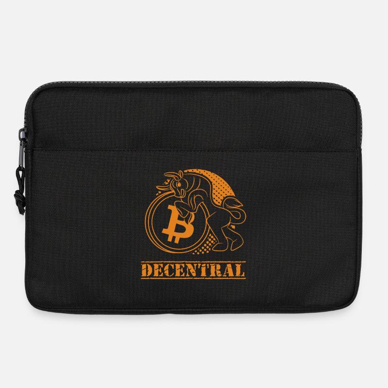 Decentral – Klassisches Bitcoin Design - Laptoptasche 13" - Schwarz