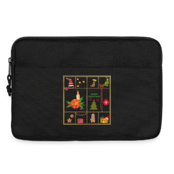 Weihnachtliche Collage  - Laptoptasche 13" - Schwarz - Vorne