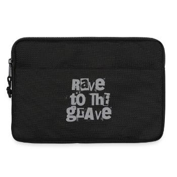 Rave to the Grave Grunge Text - Laptoptasche 13" - Schwarz - Vorne