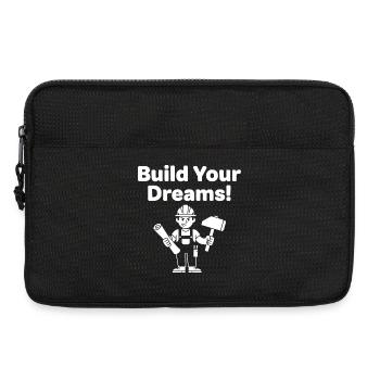 Build Your Dreams Construction Workers - Laptop bag 13" - black - Front