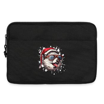 Igel Weihnachten Lustig - Laptoptasche 13" - Schwarz - Vorne
