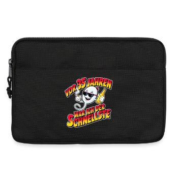 Vor 35 Jahren war ich der Schnellste – Lustiger Sp - Laptoptasche 13" - Schwarz - Vorne