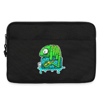 Chamäleon Energydrink Dose. Cartoon Comic Grafitti - Laptoptasche 13" - Schwarz - Vorne