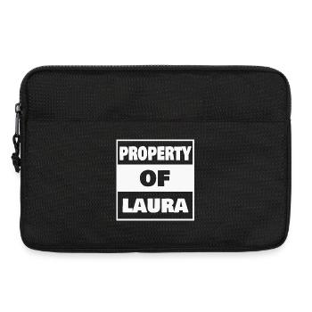 Laura as a first name - Laptop bag 13" - black - Front