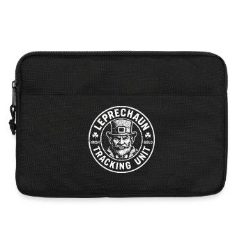 Lustiger Kobold-Tracking-Service zum St. Patrick's - Laptoptasche 13" - Schwarz - Vorne