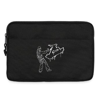 Skater Graffiti Skateboard - Laptoptasche 13" - Schwarz - Vorne