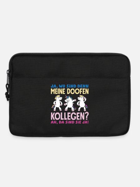Meine doofen Kollegen Da sind sie ja Büro Arbeit - Laptoptasche 13" - Schwarz