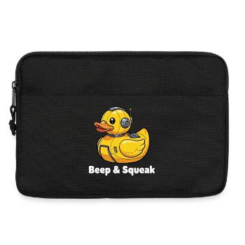 Bip et Grincement du Canard Robot - Sacoche pour ordinateur portable 13 pouces - noir - Devant