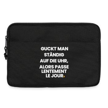 German-French-Rhyme 2 (Ver. A) - Laptoptasche 13" - Schwarz - Vorne