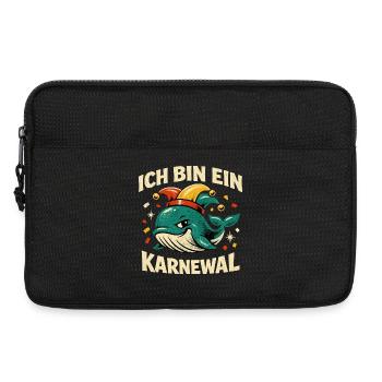 Je suis un jeu de mots Karnewal Jecke 5e saison - Sacoche pour ordinateur portable 13 pouces - noir - Devant