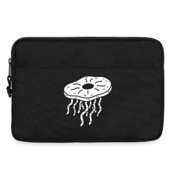 Minimalist Kombucha SCoby Tea Jellyfish - Laptop bag 13" - black - Front