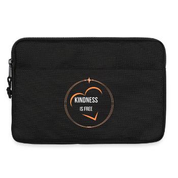 T-shirt minimaliste Cercle de Cœur est gratuit - Sacoche pour ordinateur portable 13 pouces - noir - Devant