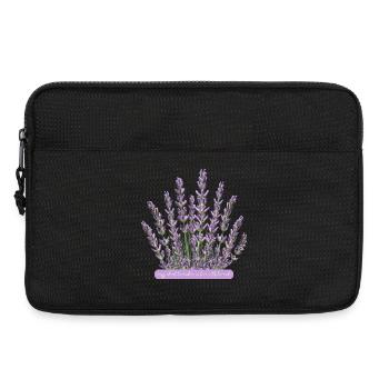 Lavendelblüten verrückt nach Lavendel - Laptoptasche 13" - Schwarz - Vorne