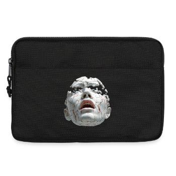Zerbrochene Porzellanmaske - Laptoptasche 13" - Schwarz - Vorne