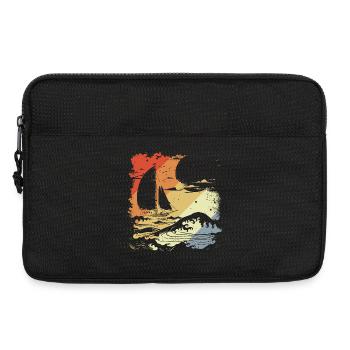 Sailing Vintage Look - Laptop bag 13" - black - Front