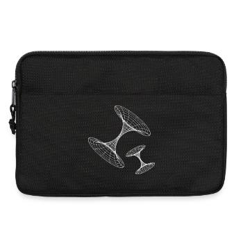 Drahtgitter-Wirbelgeometrie - Laptoptasche 13" - Schwarz - Vorne