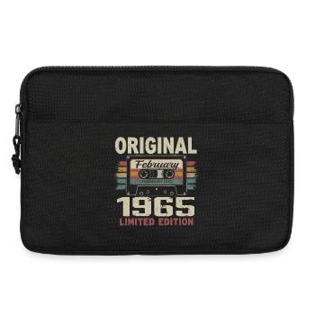 Februar 1965, Februar 1965 Geburtstagsgeschenk - Laptoptasche 13" - Schwarz - Vorne